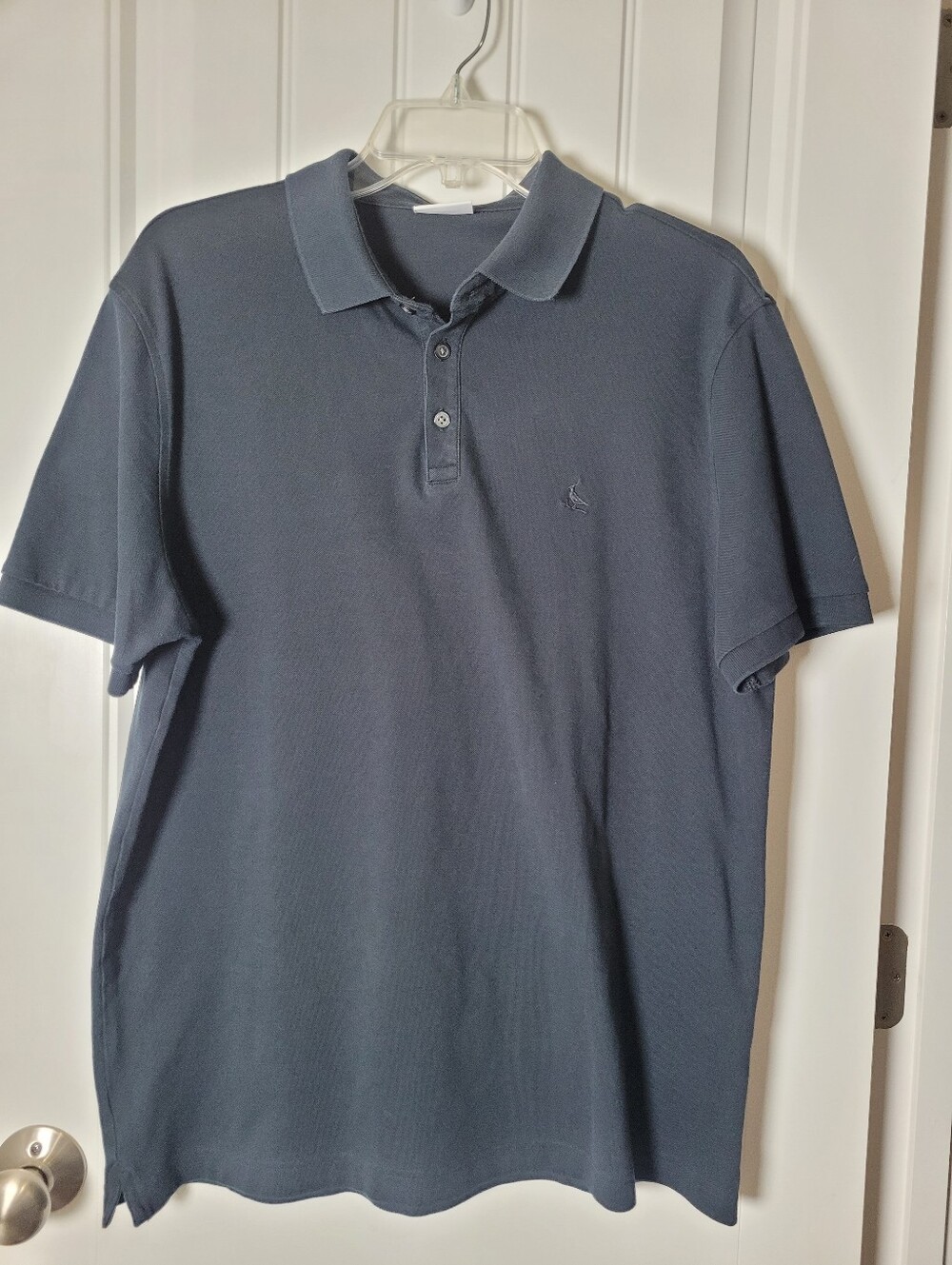 Charles Tyrwhitt Men's Classic Short-Sleeve Polo Shirt - Navy.  Size Large